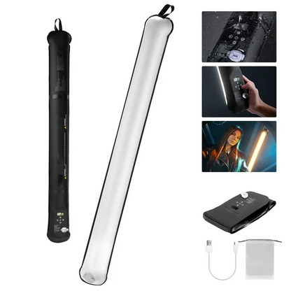 GC21B 21W LED Fill Light - Bi-Color 2700-6500K, 12 Effects, 2500mAh for Studio/Video