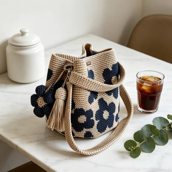 Handwoven Crochet Tote Bag