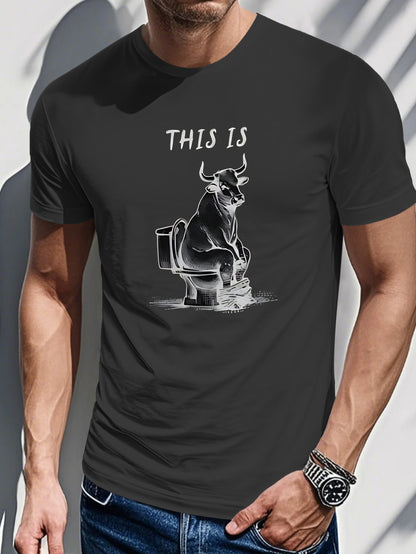 Men's Printed T-Shirt - This is a Cow