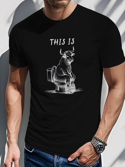 Men's Printed T-Shirt - This is a Cow