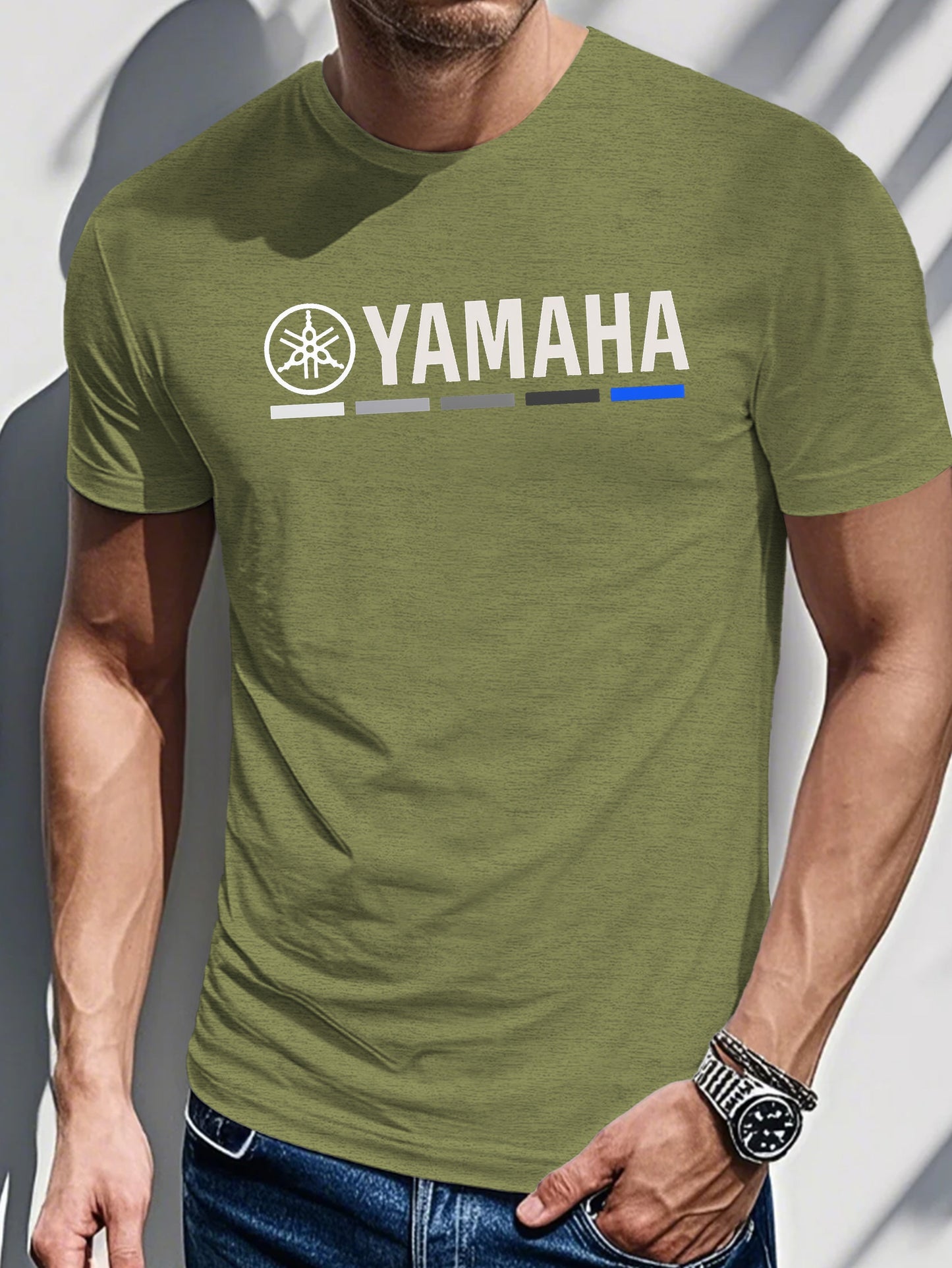 Men's Yamaha Graphic Tee – Casual Biker Style, Soft Cotton T-Shirt
