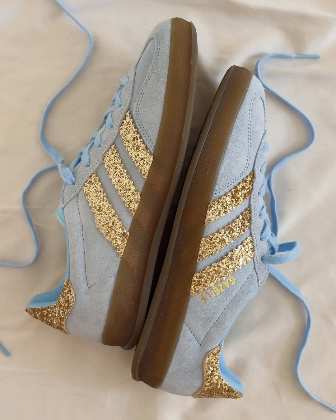 Original Shimmer Stripe Suede Flat Sneakers