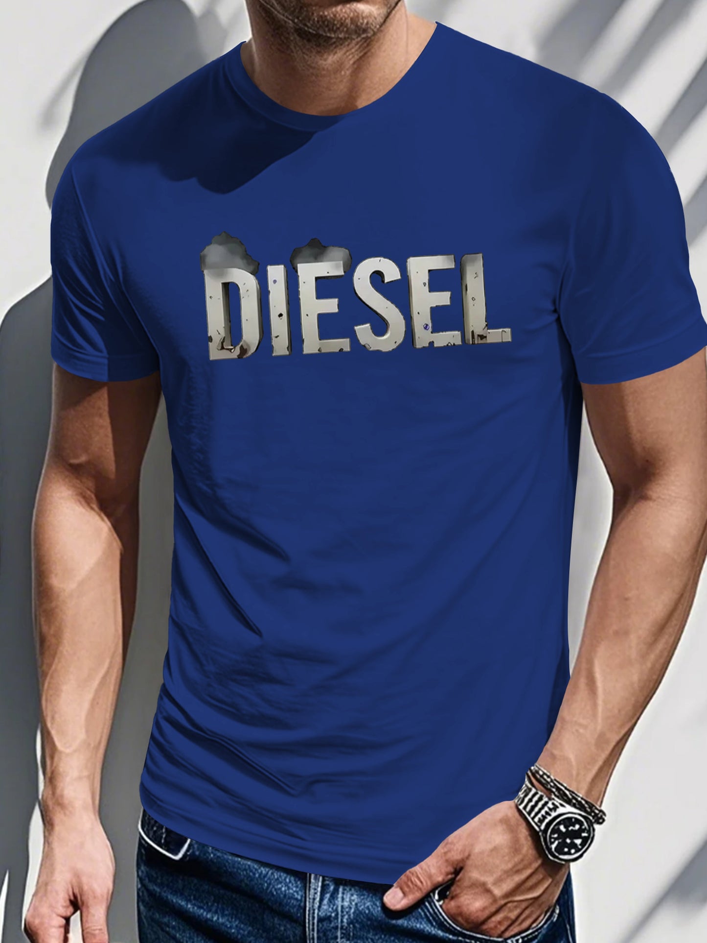 Men's Diesel Graphic Bold Print T-Shirt