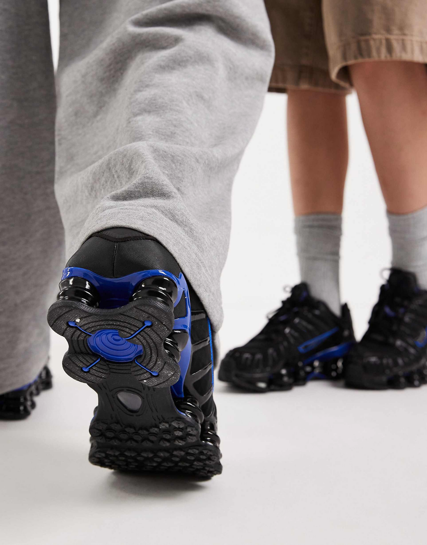 Shox TL Unisex Trainers in Black Racer Blue