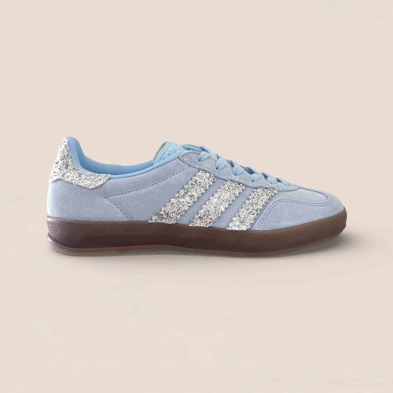 Original Shimmer Stripe Suede Flat Sneakers