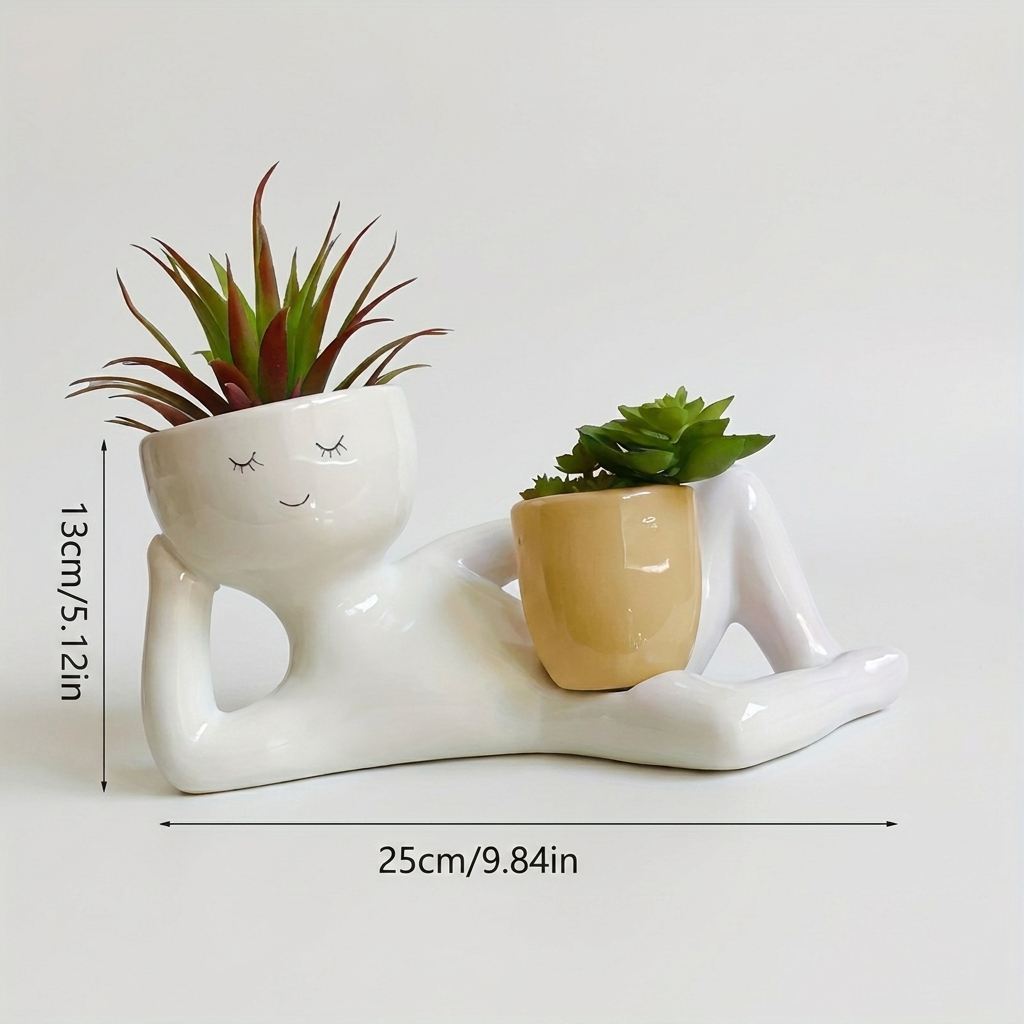 Funny Face Handmade Planter Pot
