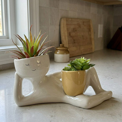 Funny Face Handmade Planter Pot