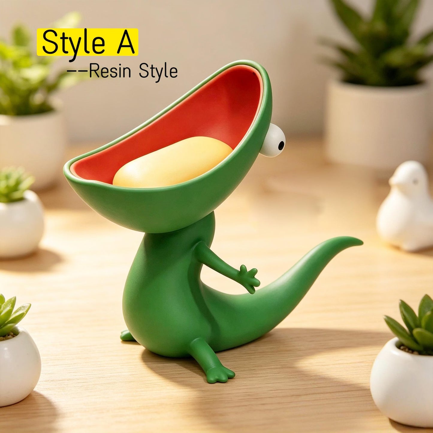 Funny Big Mouth Lizard Soap Dish