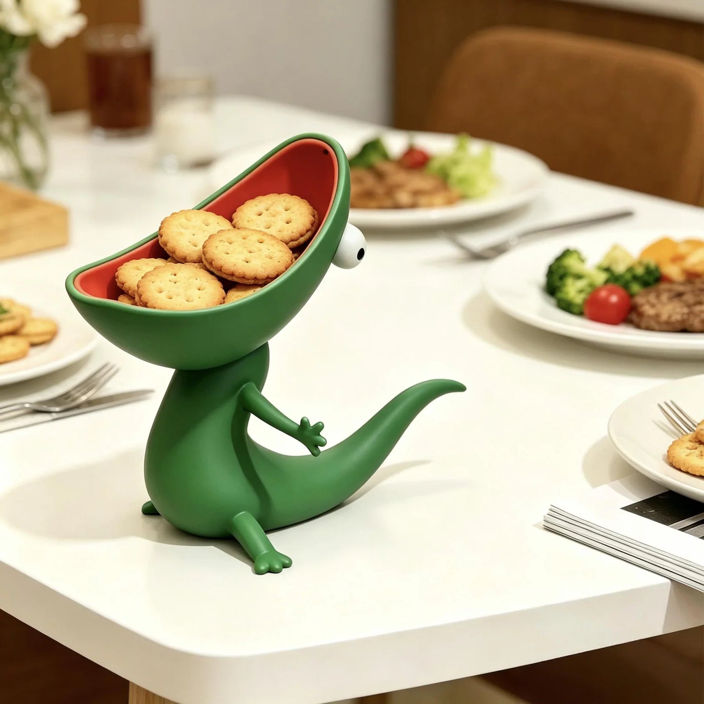 Funny Big Mouth Lizard Soap Dish