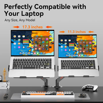 Laptop Arm Mount for Desk – Adjustable Stand with Gas Spring