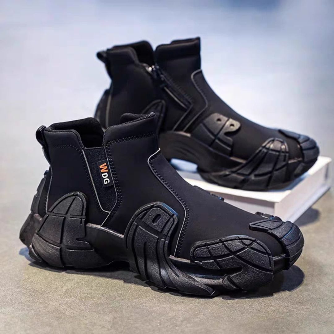 Anti-Slip Side Zipper Safety Shoes