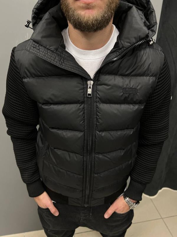 classic knitted patchwork Jacket