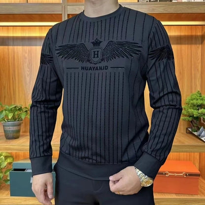 Velvet ironed sweatshirt