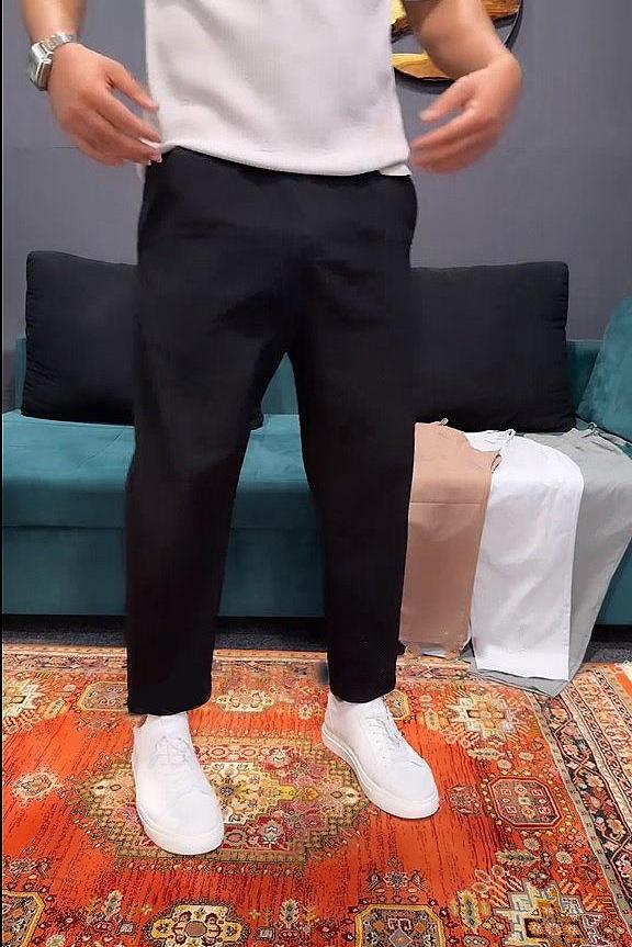 Men's Breathable Ice Silk Casual Harem Pants