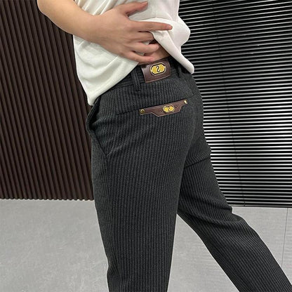 Fine Knitting Craftsmanship Simple Soft Trousers