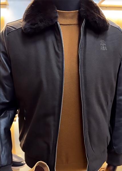 Fur Collar Bomber Jacket