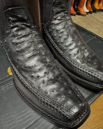 Men's Handmade Cowboy Boot In Leather