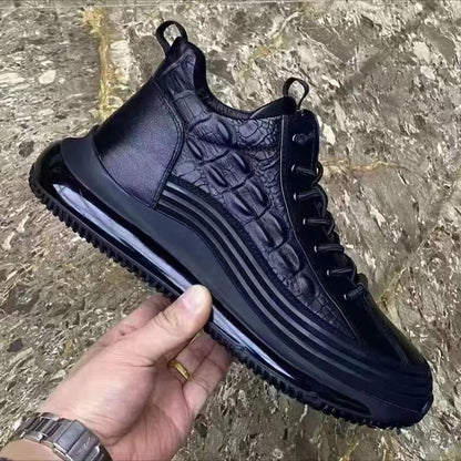 Men's Casual Sneaker with Breathable Fish Pattern Soft Shoes