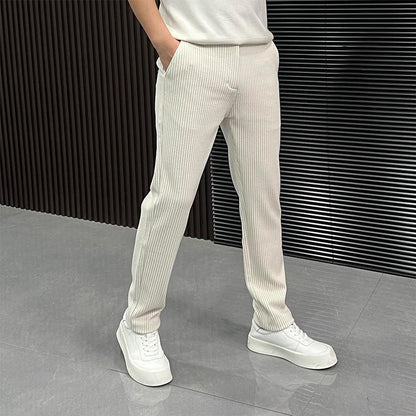 Fine Knitting Craftsmanship Simple Soft Trousers