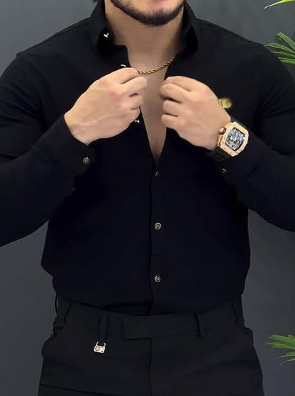 Men's Simple Classic Black Shirt