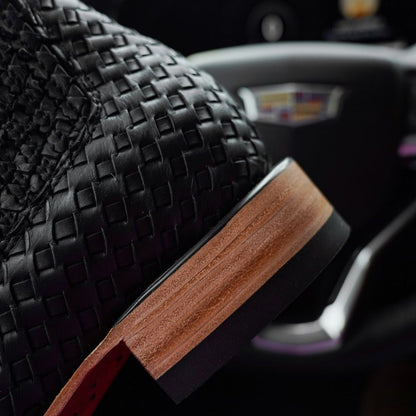 Hand-Woven Cowhide Cowboy Boots