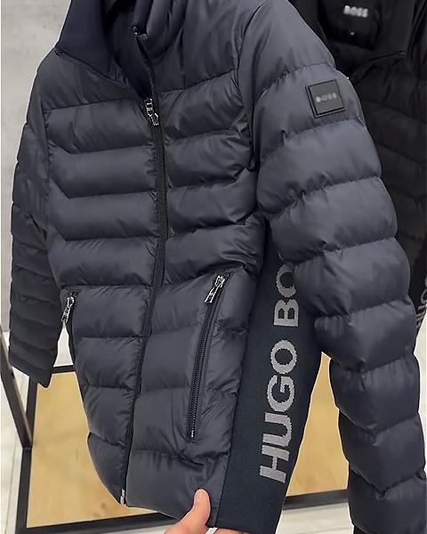 Stand Collar Side Braided Warm Jacket