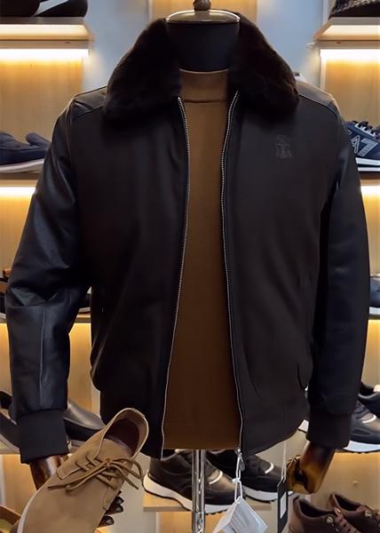 Fur Collar Bomber Jacket