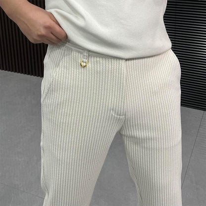 Fine Knitting Craftsmanship Simple Soft Trousers