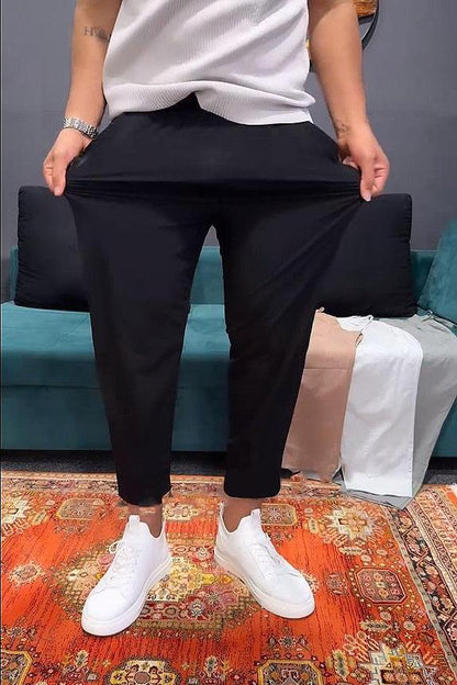 Men's Breathable Ice Silk Casual Harem Pants