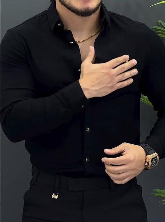 Men's Simple Classic Black Shirt