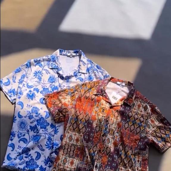 Retro Cashew Flower Full Print Loose Casual Short-Sleeved Shirt