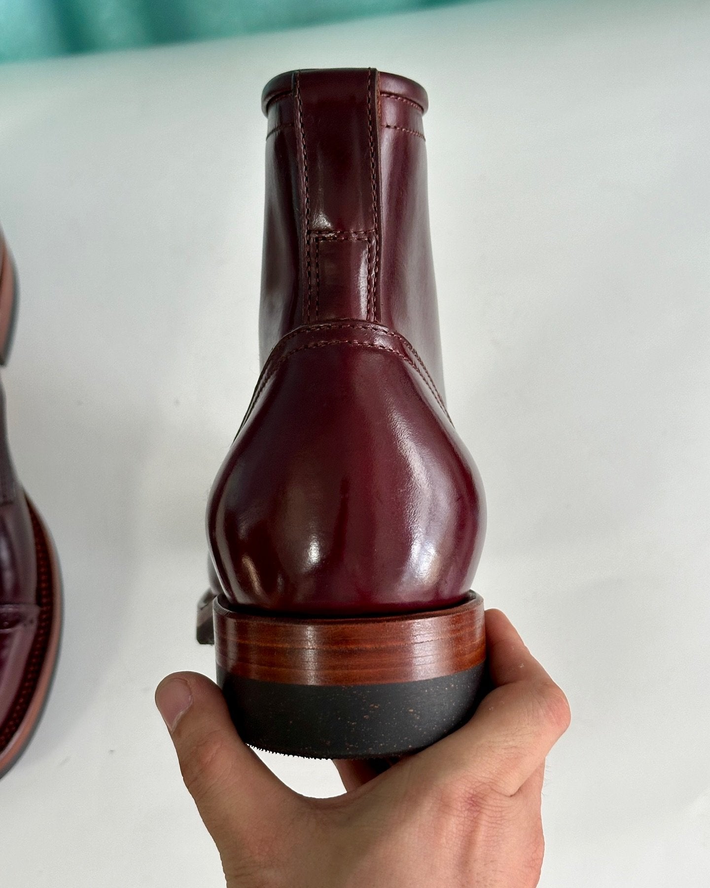 Men's Handmade lace-up Museum Calf Boots