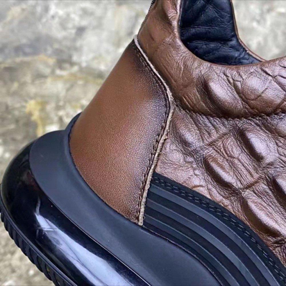 Men's Casual Sneaker with Breathable Fish Pattern Soft Shoes