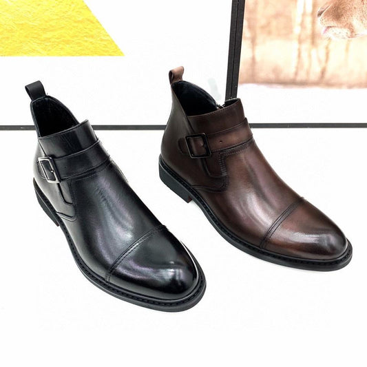 Classic Cut Side Buckle Booties