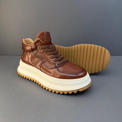 Men's Thick-soled Lace-up Casual Sports Shoes