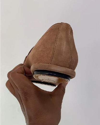 Khaki Buckle Monk Shoes