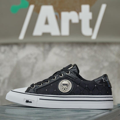 Men’s Low-Top Breathable Leather Skate Sneakers