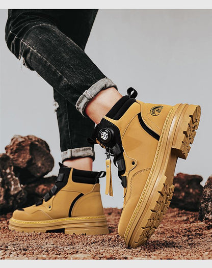 Waterproof Durable Work Boots in Combat Style
