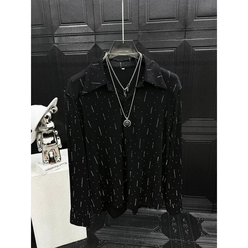 Simple Sliver Shining Shirt