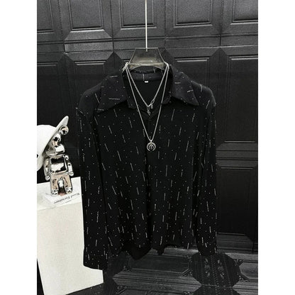 Simple Sliver Shining Shirt