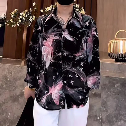 Colorful Butterfly Starlight Casual Shirt