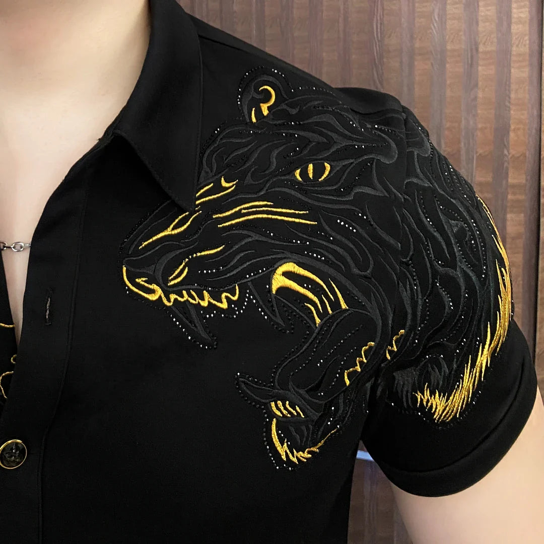 Tiger Shoulder Shine Polo