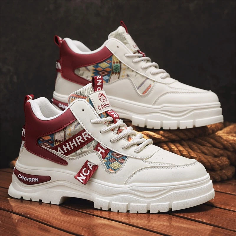 Colorblock Height-Boosting Non-Slip Sneaker Boots