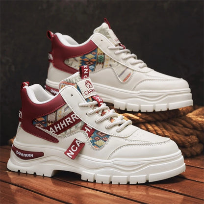 Colorblock Height-Boosting Non-Slip Sneaker Boots