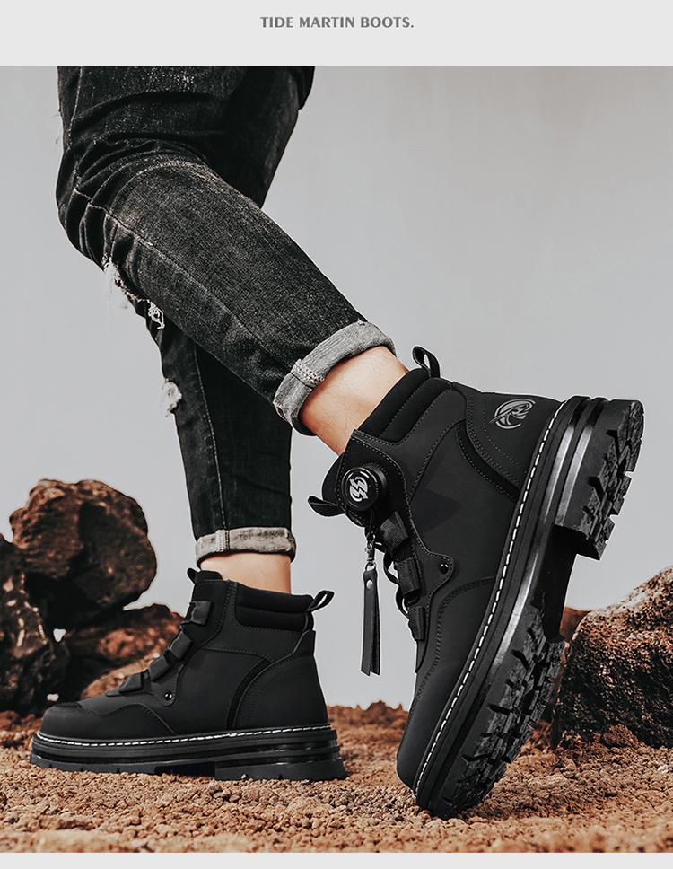 Waterproof Durable Work Boots in Combat Style