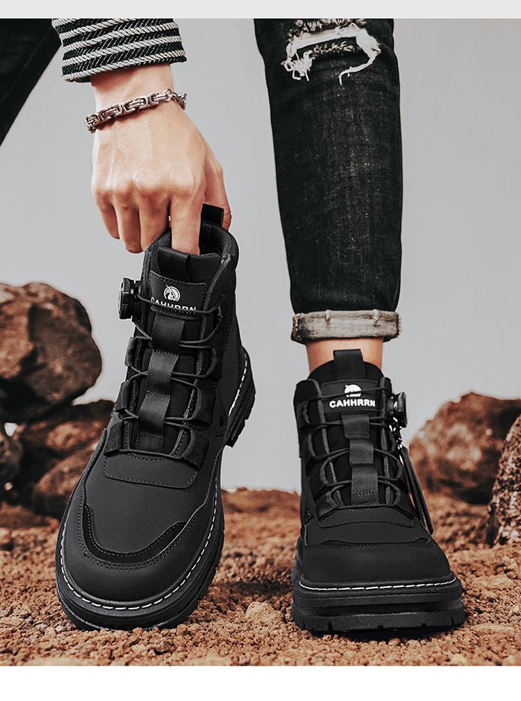 Waterproof Durable Work Boots in Combat Style