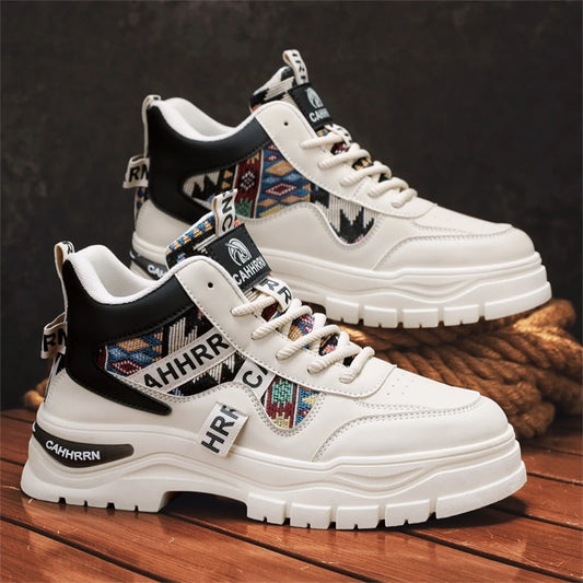 Colorblock Height-Boosting Non-Slip Sneaker Boots