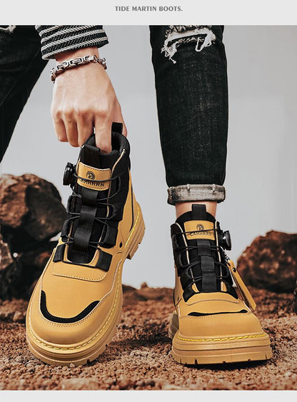 Waterproof Durable Work Boots in Combat Style