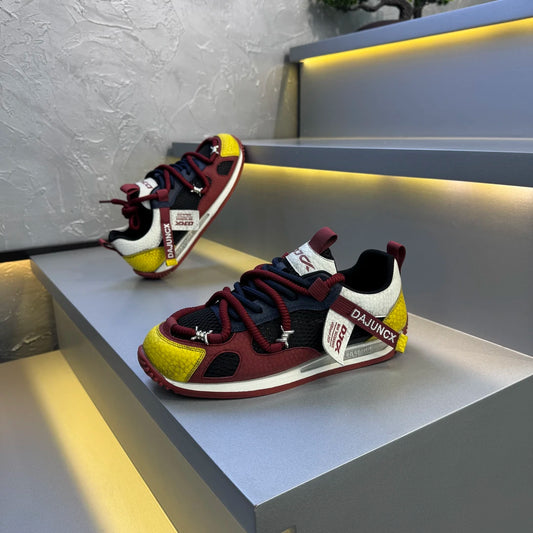 Soft Sole Breathable Mesh Retro Patchwork Casual Sneakers