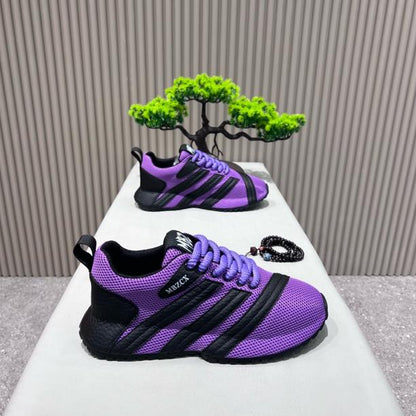 Low-Top Breathable Mesh Chunky Sole Sneakers with Wrapped Outsole